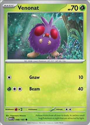 Pokemon: Scarlet & Violet - 151 (Base Set) card 048/165 Venonat