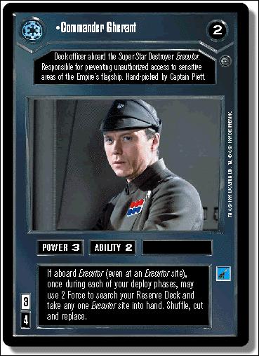 Star Wars: Dagobah Limited (Base Set) card 9 Commander Gherant