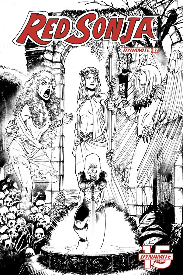 Red Sonja (2019) issue 2-J Mirko Colak 1:50 Black & White Cover