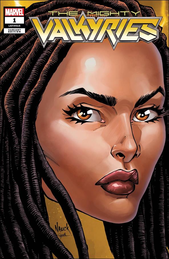 Mighty Valkyries issue 1-B Todd Nauck Marvel Headshot Cover