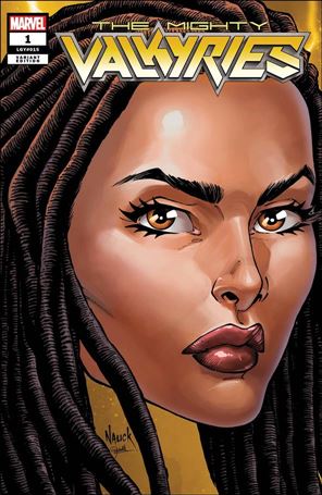 Mighty Valkyries issue 1-B Todd Nauck Marvel Headshot Cover