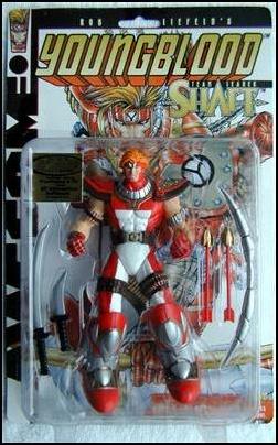 Awesome Toys figure 1 Youngblood - Shaft (Red and White Costume)