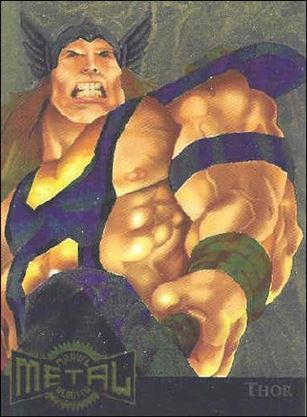 Marvel Metal (Metal Blasters Subset) card 15-B Thor (Gold Foil)