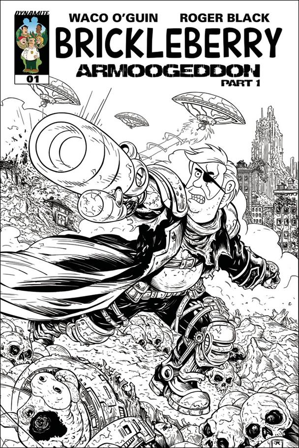 Brickleberry issue 1-B Black & White Cover 1:10
