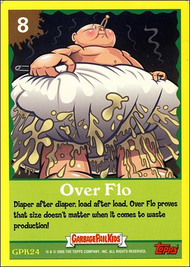 Garbage Pail Kids All-New Series 4 (Game Card Subset) card GPK24 Over Flo