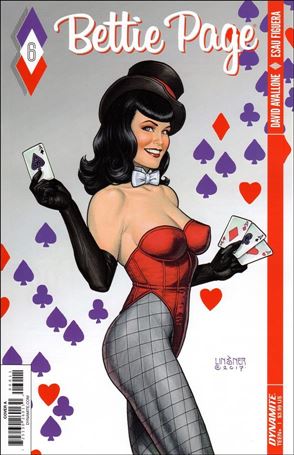 Bettie Page (2017) issue 6 Joseph Michael Linsner Cover