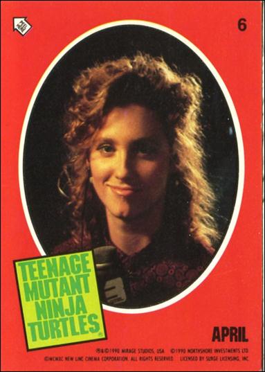 Teenage Mutant Ninja Turtles Movie (Sticker Subset) card 6 April