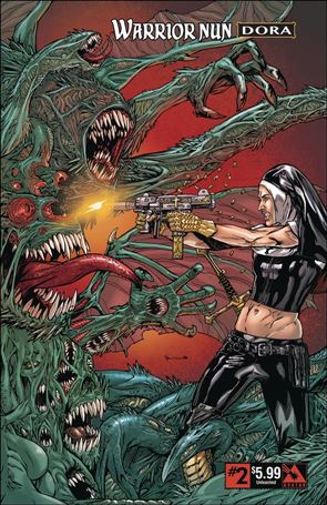 Warrior Nun Dora issue 2-D Christian Zanier Unleashed Cover