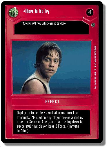 Star Wars: Dagobah Limited (Base Set) card 40 There Is No Try