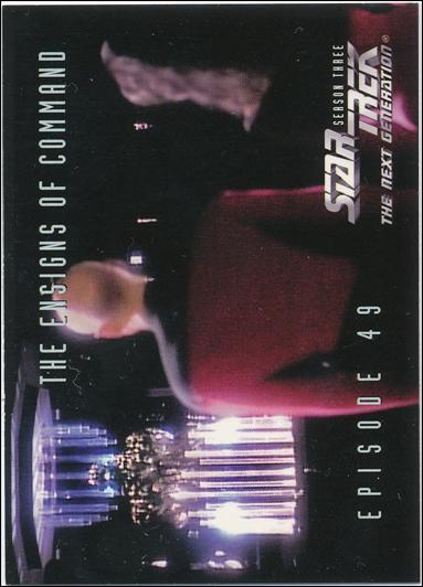 Star Trek: The Next Generation - The Episode Collection Season Three (Base Set) card 237 The Ensigns of Command, Episode 49C