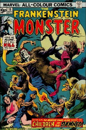 Frankenstein (1973) issue 18-B UK Price Cover