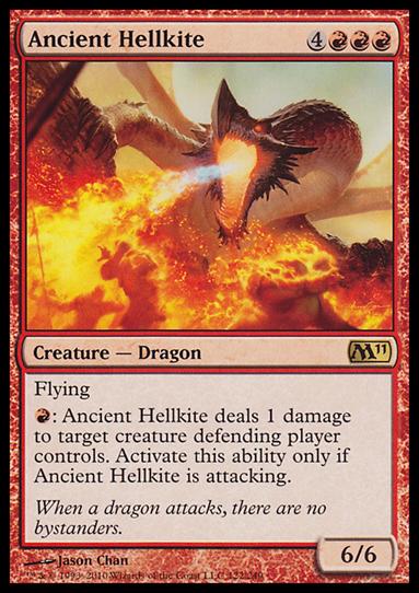 Magic the Gathering: 2011 Core Set (Base Set) card 122 Ancient Hellkite