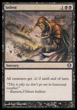 Magic the Gathering: Shards of Alara (Base Set) card 80 Infest