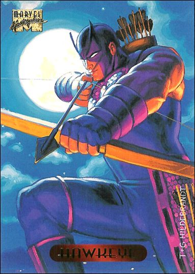 1994 Marvel Masterpieces (Base Set) card 49 Hawkeye