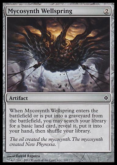 Magic the Gathering: New Phyrexia card 145 Mycosynth Wellspring