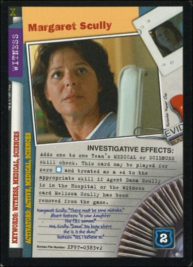 X-Files: The Truth Is Out There (Base Set) card XF97-0383v2 Margaret Scully