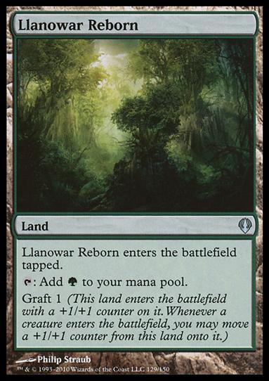 Magic the Gathering: Archenemy (Base Set) card 129 Llanowar Reborn