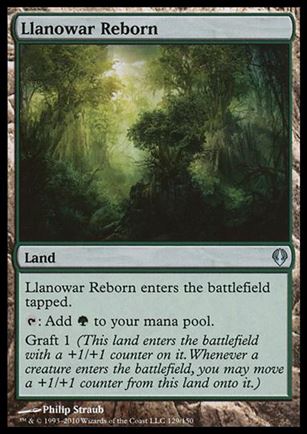 Magic the Gathering: Archenemy (Base Set) card 129 Llanowar Reborn