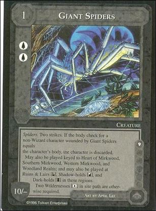Middle-Earth: The Wizards (Base Set) card 181 Giant Spiders