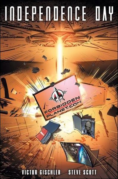 Independence Day issue 1-F Forbidden Planet Store Logo Cover