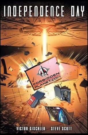 Independence Day issue 1-F Forbidden Planet Store Logo Cover