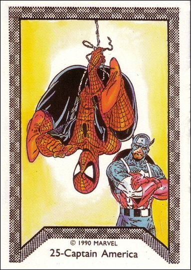 Spider-Man Team-Up (Base Set)   card 25 Captain America