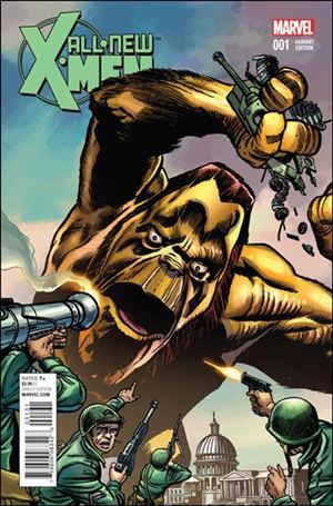 All-New X-Men (2016) issue 1-B Jack Kirby 1:10 Kirby Monsters Cover