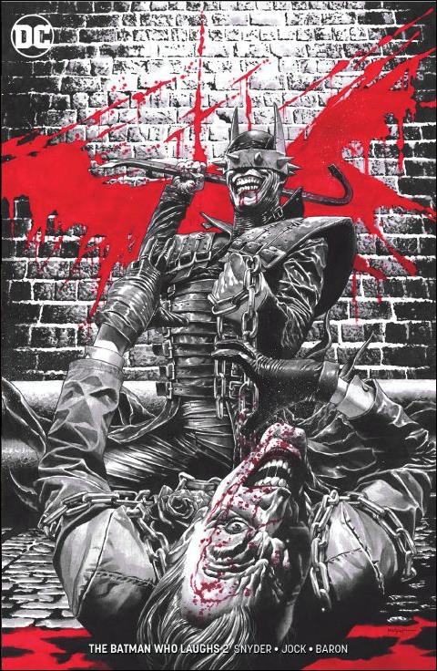 Batman Who Laughs (2018) issue 2-F Mico Suayan Unknown Comics B&W Spot Color Cover
