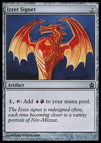 Magic the Gathering: Commander (Base Set) card 252 Izzet Signet
