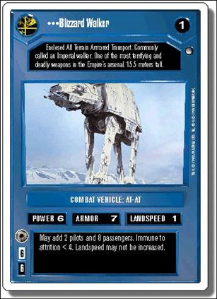 Star Wars: Hoth Revised (Base Set) card 76 Blizzard Walker