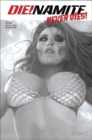Die!namite Never Dies issue 4-O Arthur Suydam 1:20 Black & White Cover