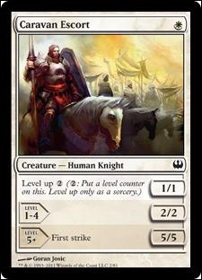 Magic the Gathering: Duel Decks: Knights vs. Dragons (Base Set) card 2 Caravan Escort