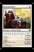 Magic the Gathering: Duel Decks: Knights vs. Dragons (Base Set) card 2 Caravan Escort
