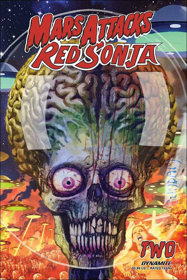 Mars Attacks Red Sonja issue 2-B Arthur Suydam Cover