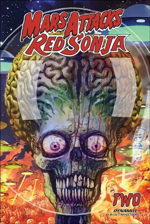 Mars Attacks Red Sonja issue 2-B Arthur Suydam Cover