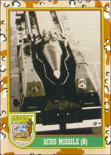 Desert Storm: Series 1 (Base Set) card 51 Scud Missle (B)