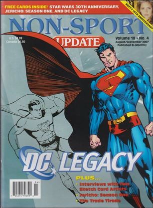 Non-Sport Update (2007) issue 4 Superman DC Legacy Cover