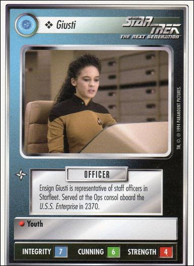 Star Trek: Premiere Unlimited (Base Set) card 213 Giusti