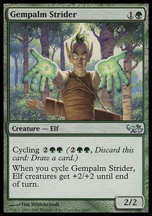 Magic the Gathering: Duel Decks: Elves vs. Goblins (Base Set) card 6 Gempalm Strider