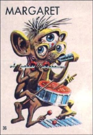 Ugly Stickers (1965) (Base Set) card 36-C Margaret