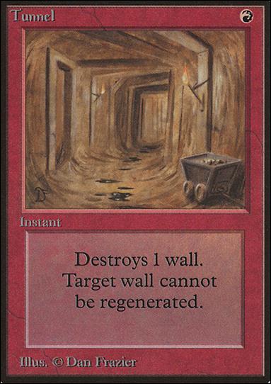 Magic the Gathering: Limited Edition Beta (Base Set) card 179 Tunnel