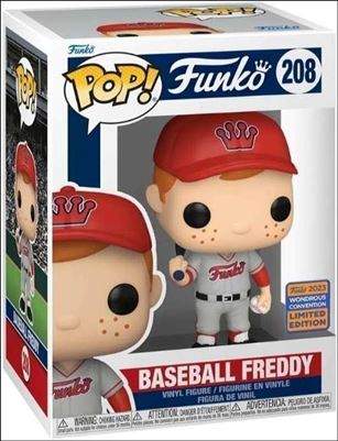Pop! Funko - Freddy Funko figure 208-B Baseball Freddy Wondrous Convention Exclusive