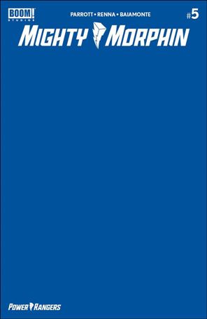 Mighty Morphin issue 5-C Blank Blue Cover