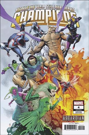 Champions (2019) issue 4-B Khoi Pham Asgardian Cover