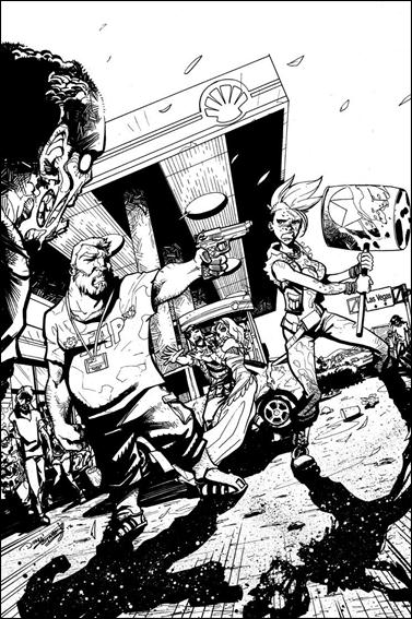Fanboys vs Zombies issue 11-C Dominike "Domo" Stanton 1:xx Virgin Sketch Cover