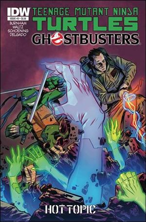 Teenage Mutant Ninja Turtles/Ghostbusters issue 3-D Adam Gorham Hot Topic Cover