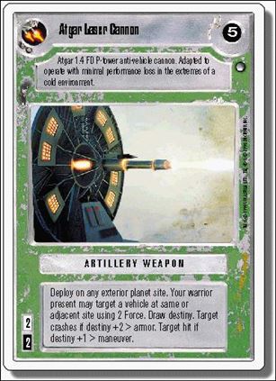 Star Wars: Hoth Revised (Base Set) card 152 Atgar Laser Cannon