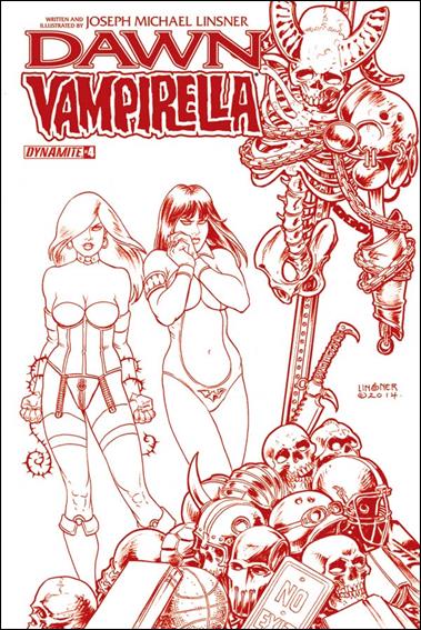 Dawn/Vampirella issue 4-C Red Cover 1:25