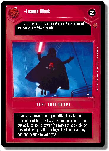 Star Wars: Cloud City Limited (Base Set) card 47 Focused Attack