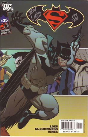 Superman/Batman issue 25-C Dynamic Forces (signed by Jeph Loeb) 1/499